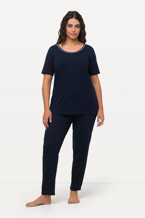 Produktbild Ulla Popken Pyjama, Zweiteiler, Punkte, Halbarm (50, 52)