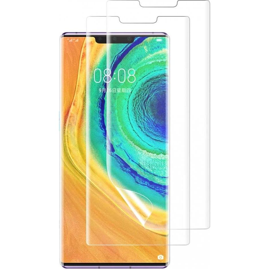 Rock Hydrogel Huawei Mate 30 Pro Schutzfolie 2x Set (2 Stück, Huawei Mate 30 Pro), Smartphone Schutzfolie, Transparent