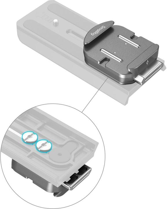 Actual product image SmallRig HawkLock H38 Arca-Swiss Schnellwechselplatte (Quick coupling plate)