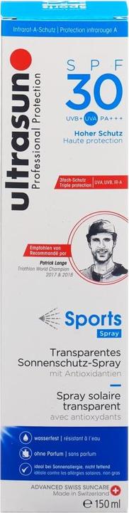 Image du produit Ultrasun Spray pour le sport (Spray solaire, SPF 30, 150 ml, 180 g)