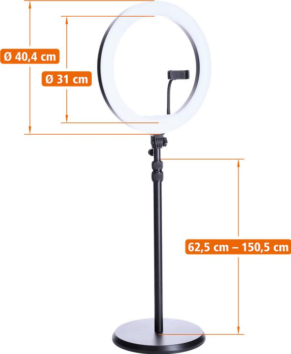 Produktbild Rollei LUMIS Slim RGB-Ringlicht Weiss