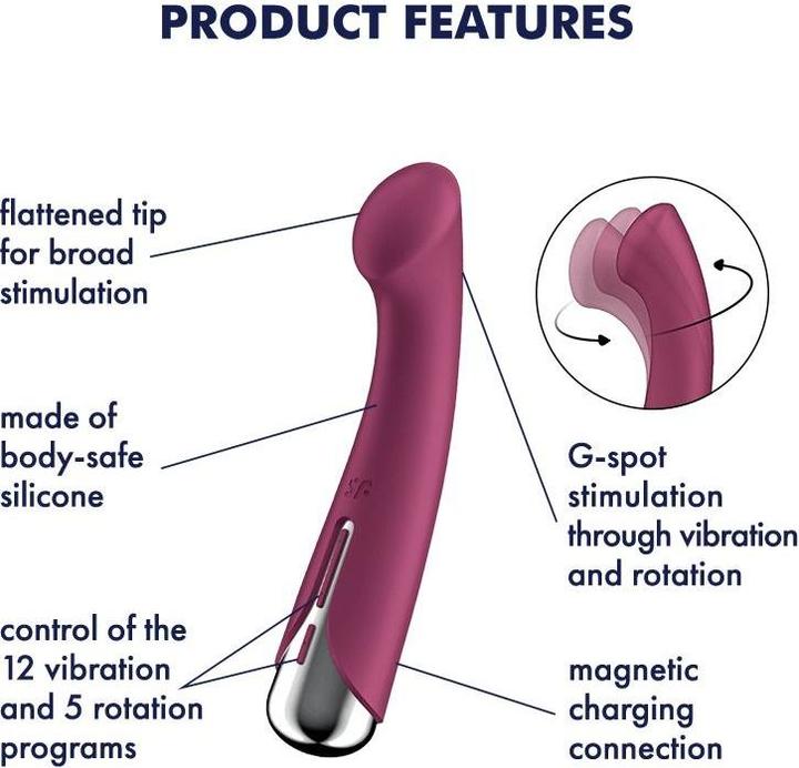 Produktbild Satisfyer Spinning G-Sport 1 Rotator Vibrator Rot