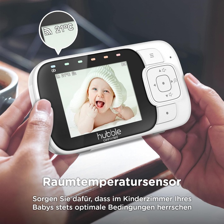 Image du produit Hubble Connected Nursery View Babyphone avec caméra (Vidéo et audio, 305 m)