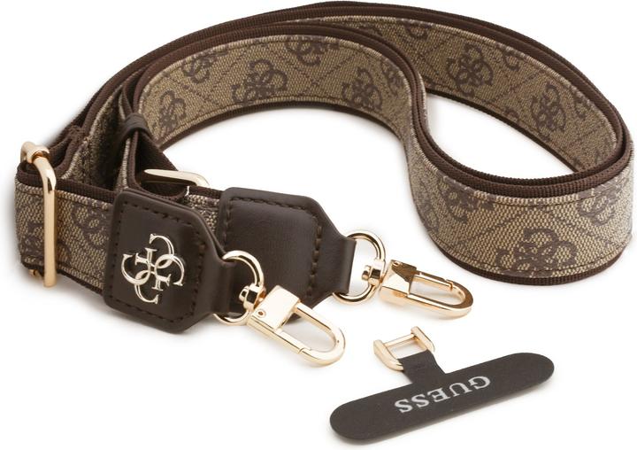 Actual product image iLike Guess Crossbody Strap PU 4G Metal Logo - brown