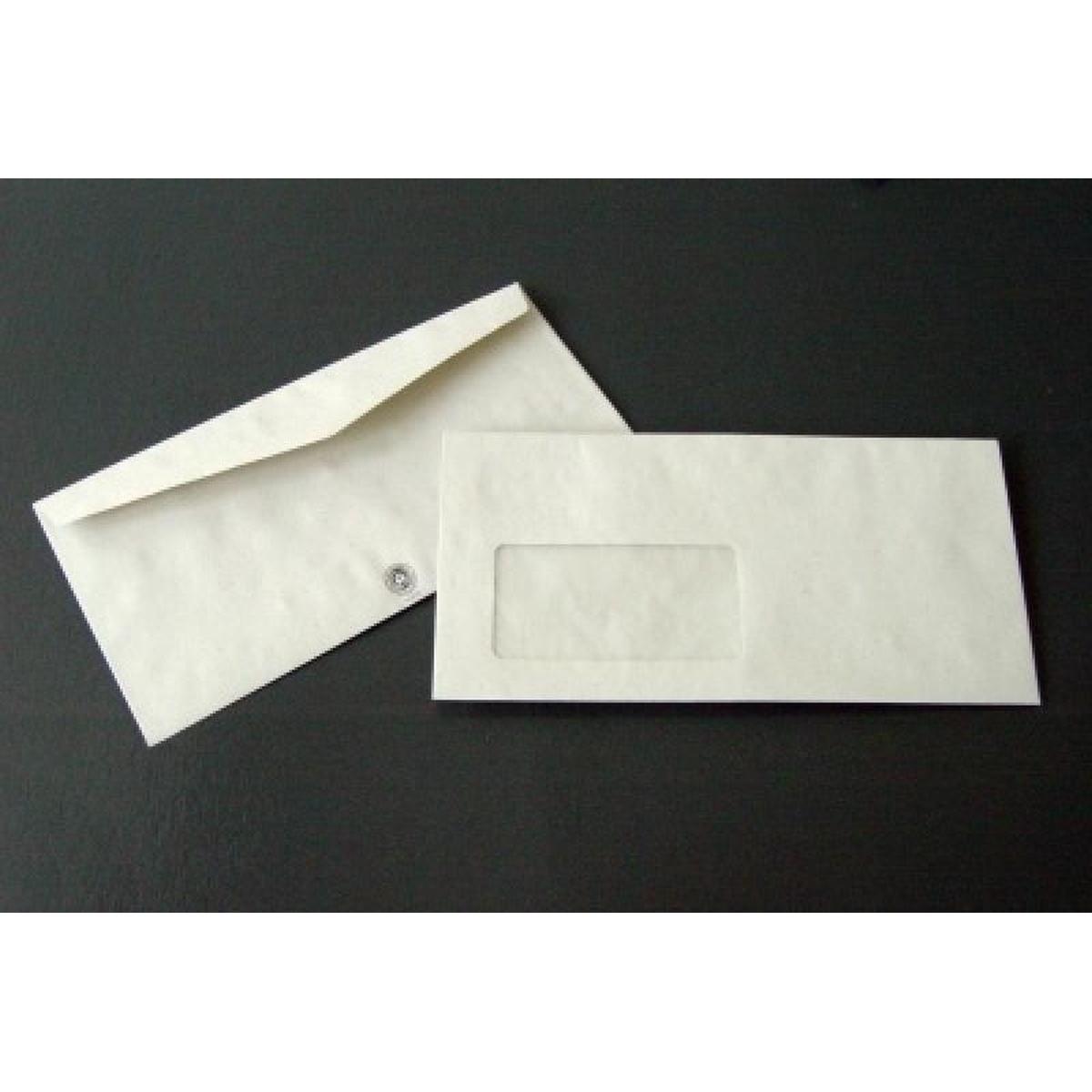 Thumbnail - Blanke, Briefumschlag, Briefumschläge DINlang 75g/qm gummiert Fenster VE=1000 Stück grau (110 x 220 mm, 1000 x)