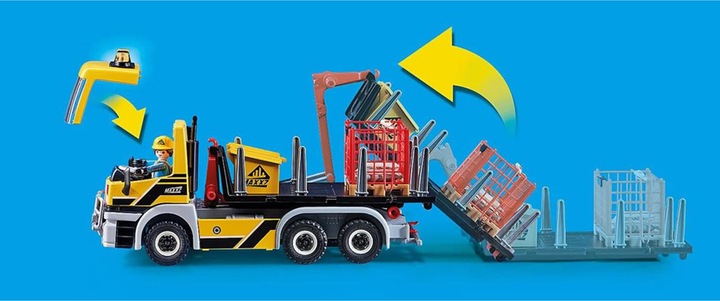 Produktbild Playmobil LKW mit Wechselaufbau (70444, Playmobil City Action)