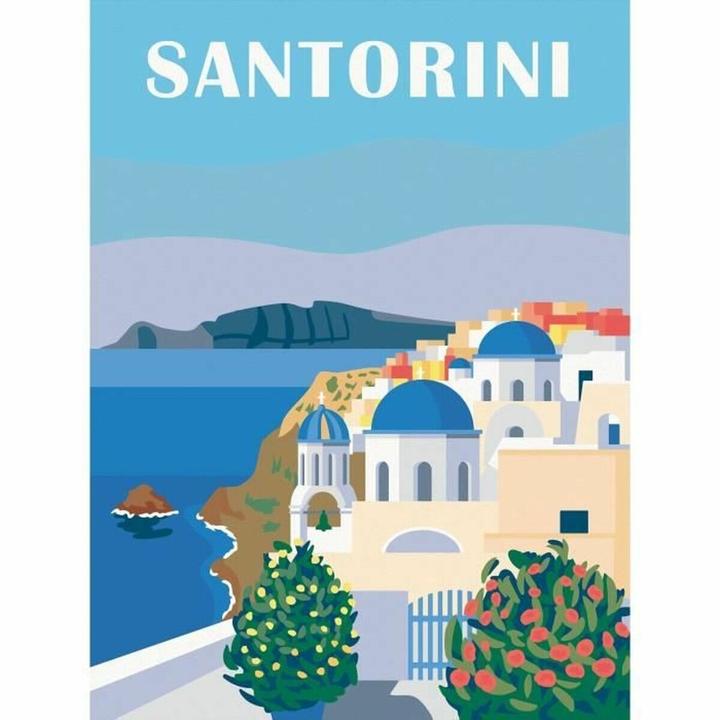 Actual product image Ravensburger CreArt - Malen nach Zahlen Shades of Santorini