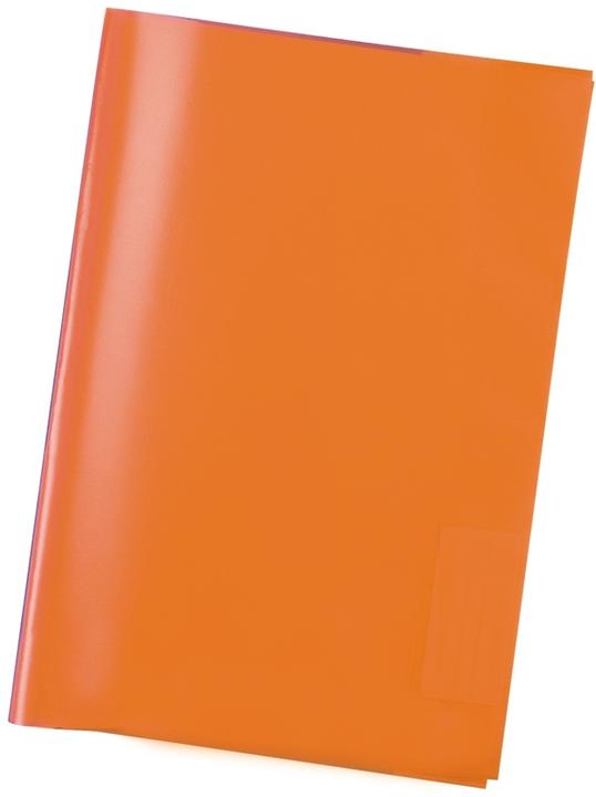 Produktbild HERMA Heftschoner, DIN A5, aus PP, transparent-orange mit Beschriftungsetikett (A5)