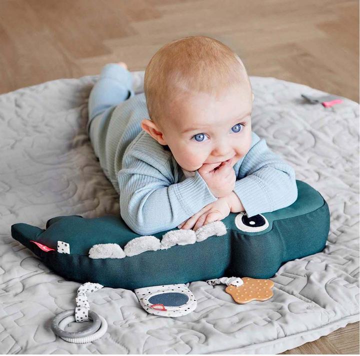 Actual product image Done by Deer Play cushion Croco green