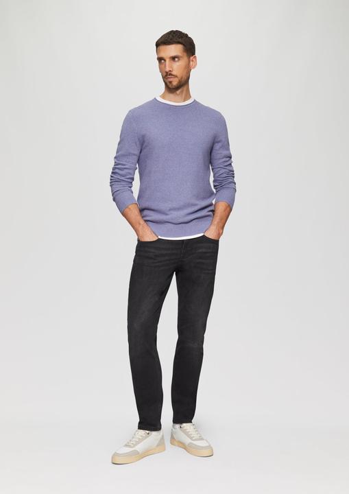 Immagine prodotto s.Oliver Strickpullover Strickpullover mit Strukturmix und Logo-Patch (XXL)