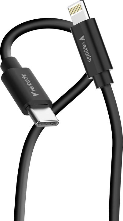 Produktbild Verbatim Kable Sync & Charge USC-C do Lightning essentials 27W czarny / biały 2szt. 32392 (1 m, USB 2.0, 27 W)
