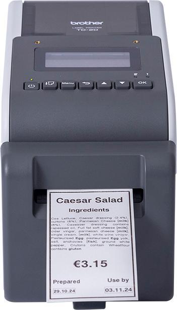 Actual product image Brother TD2350DF(C203) LABEL PRINTER (203 dpi)