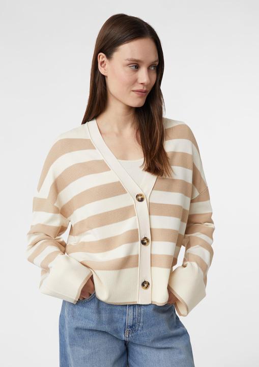 Produktbild Comma Strickjacke Gestreifter Cardigan im Boxy-Fit (32)