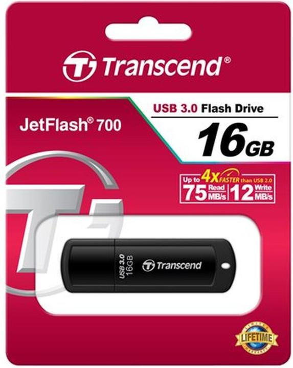 Produktbild Transcend JetFlash 700 (16 GB, USB-A)