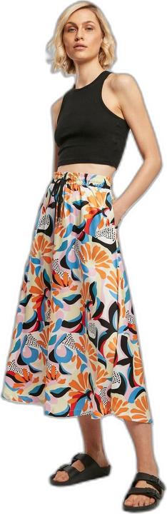 Produktbild Urban Classics Mittellanger Rock aus Satin aop Frau (XL)
