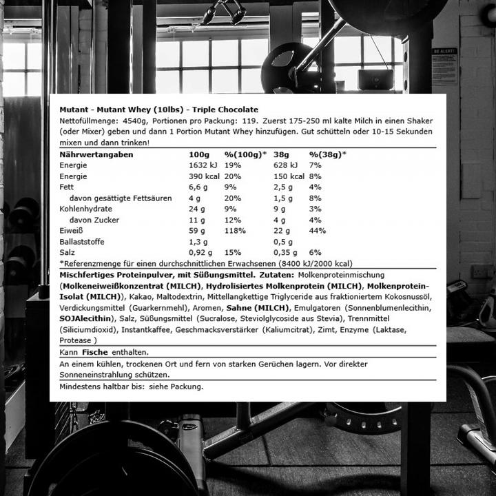 Produktbild Mutant Whey (4540g Beutel) (Triple Chocolate, 4540.10 g)