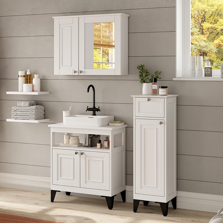 Produktbild Vicco Badmöbel-Set Vanity, Weiss, 3 Teile