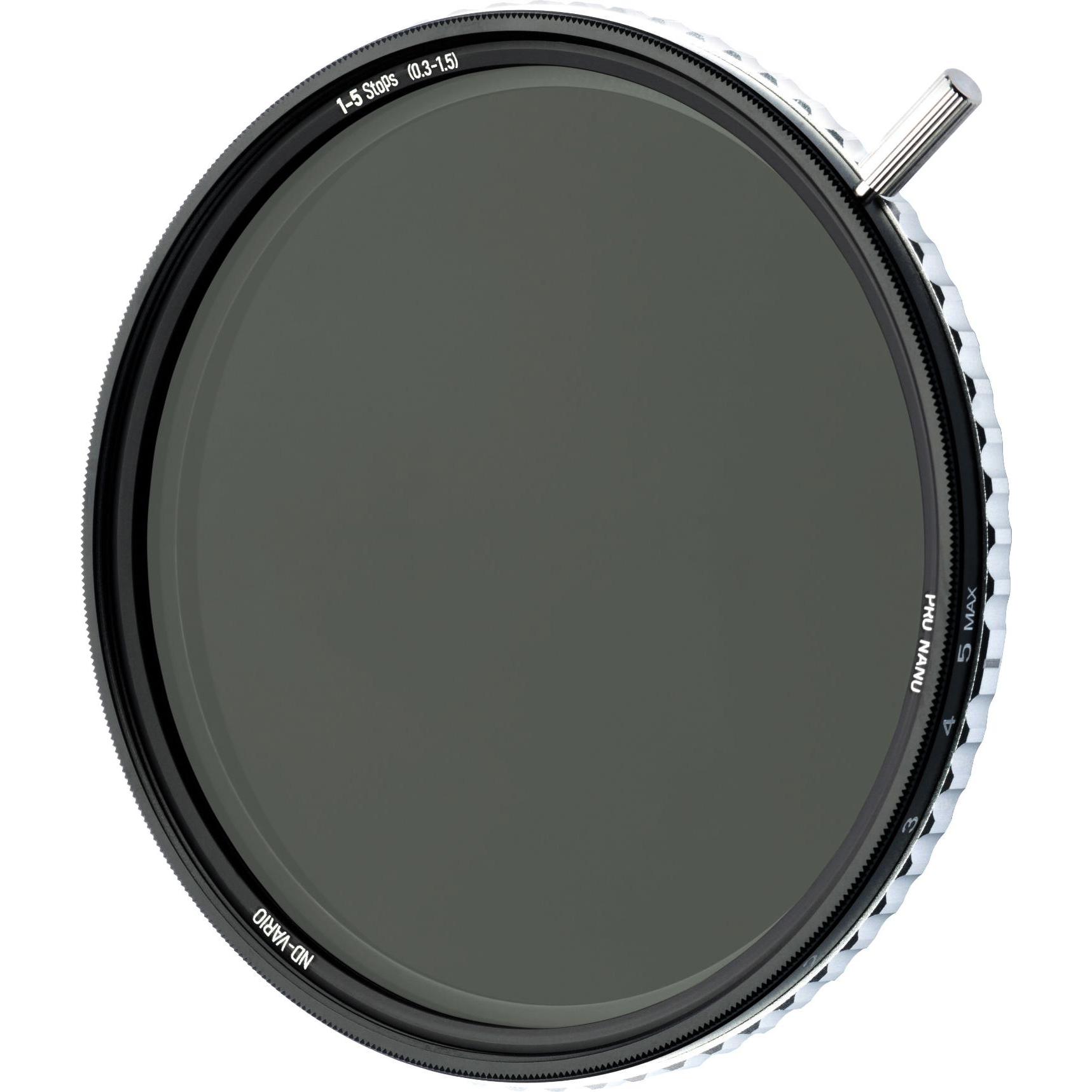 Nisi Vario Graufilter True Color 1.5-5Stops (46 mm, ND- / Graufilter), Objektivfilter, Schwarz