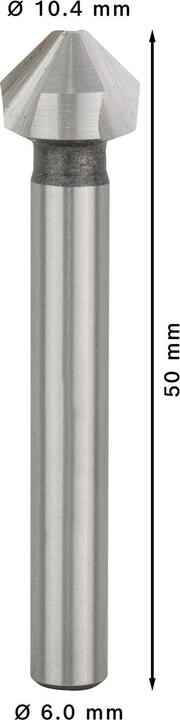 Produktbild Bosch Professional Zubehör PRO Soft Metal HSS Kegelsenker, 10,4 x 50 mm, M5 (6 mm)