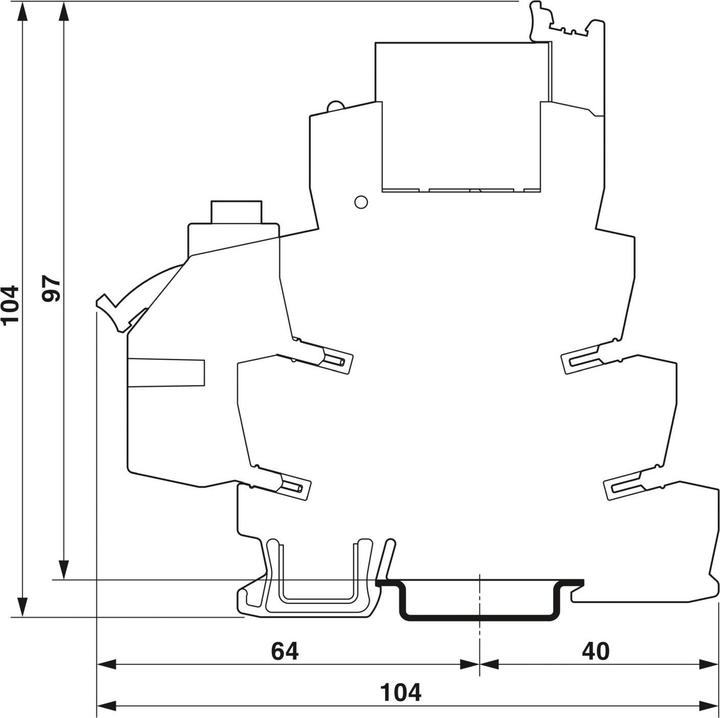 Produktbild Phoenix Contact Adapter Grün 1 St. PLC-V8L/FLK