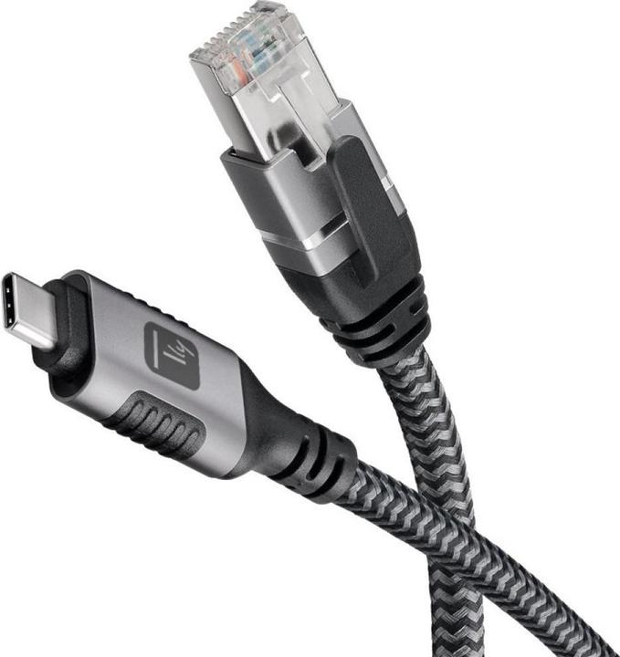 Techly Kabel sieciowy USB-C na Gigabit Ethernet RJ45 1m (CAT6, 1 m)