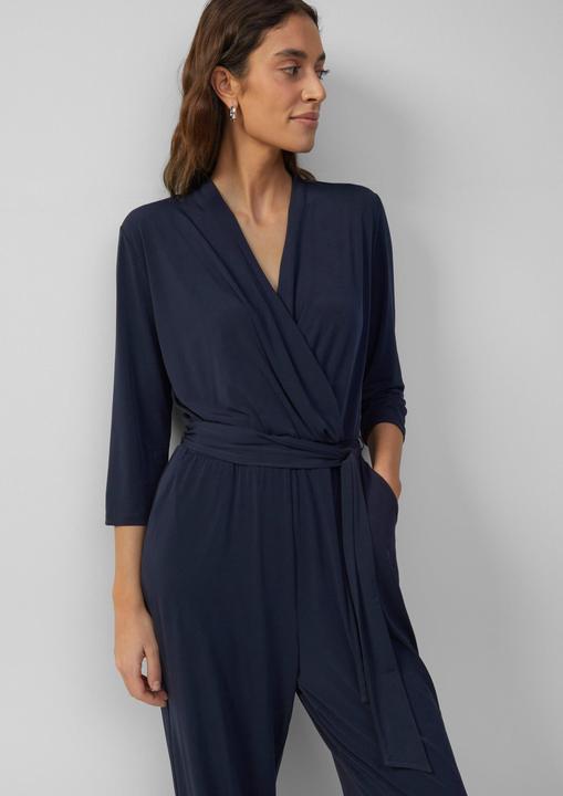 Produktbild S.Oliver Overall Fliessender Jumpsuit in Wickeloptik mit Bindegürtel (40)