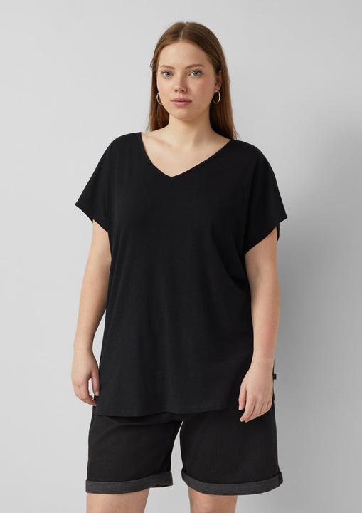 Produktbild s.Oliver Baumwollshirt mit Spitzeneinsatz (44)