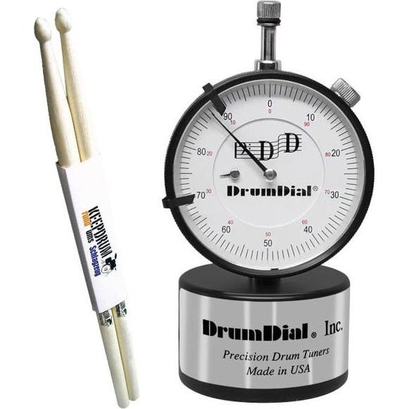 Drum Dial Drum Tuner Stimmgerät mit Drumsticks, Stimmgerät