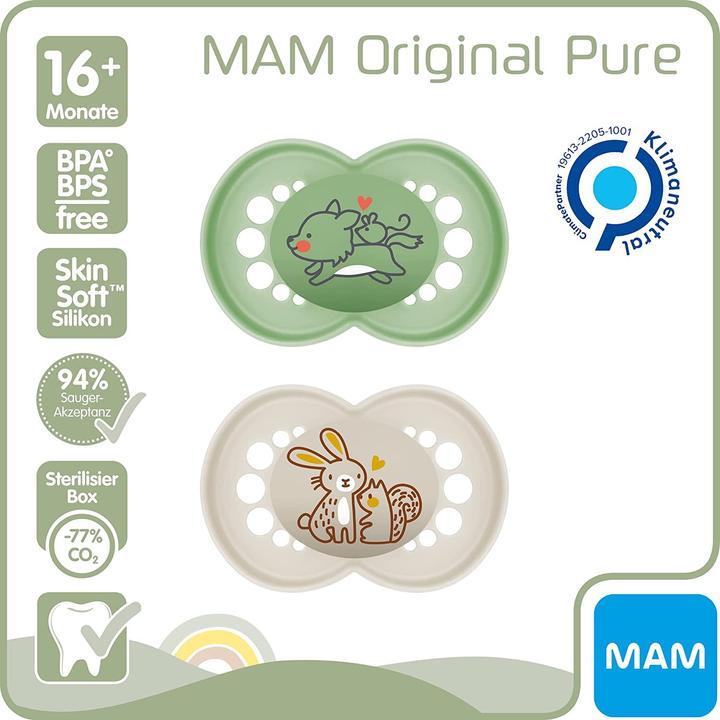Actual product image MAM Ori.Pure Silicone 16+ uni (2 x, from 16 m.)