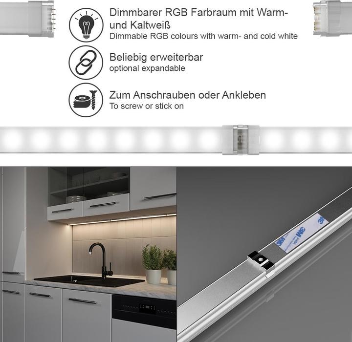 Actual product image Vicco LED Stripe (RGBW, 55 cm)