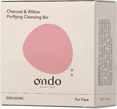 Actual product image Ondo Charcoal & Willow Purifying Cleansing Bar (Facial soap)