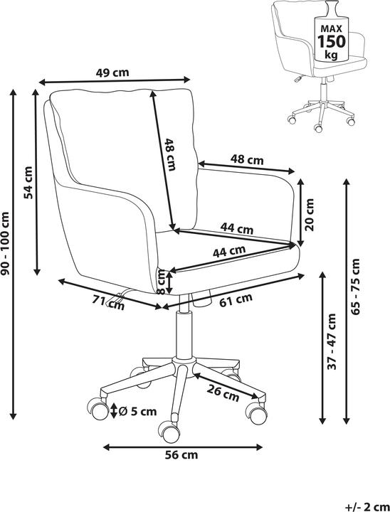Produktbild Beliani Alpine (37 - 47 cm)