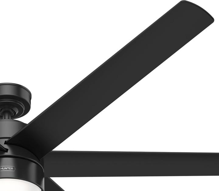 Immagine prodotto Hunter Fans DC Deckenventilator Solaria Schwarz 183 cm mit LED (44 dB)
