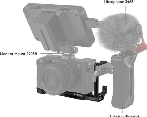Actual product image SmallRig L-Bracket for Sony Alpha 7C II / Alpha 7CR