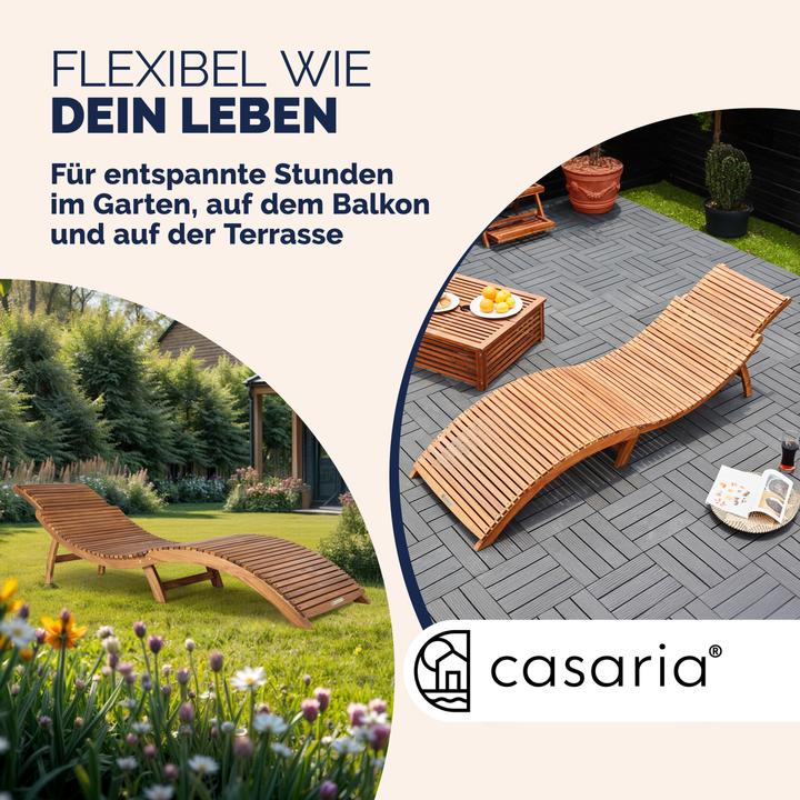 Actual product image Casaria Sun lounger (190 cm)