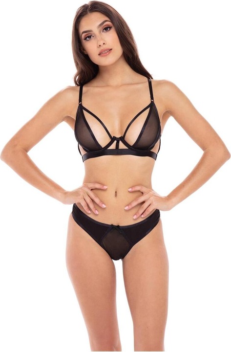 Image du produit René Rofé Rene Rofe New In Town Soutien-gorge & Panty Noir M/l (M/L, Une unité par pack)
