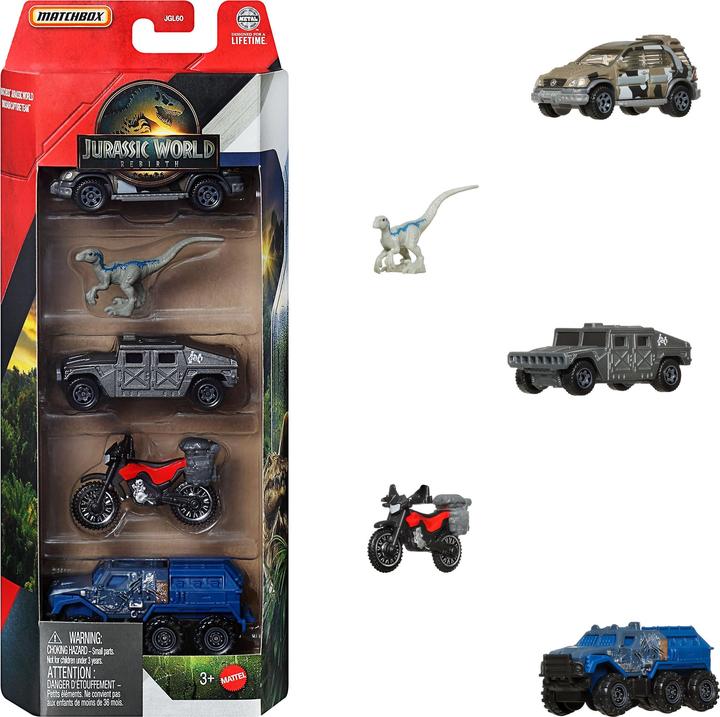 Productafbeelding Matchbox Jurassic World 5-Pack Sortiment