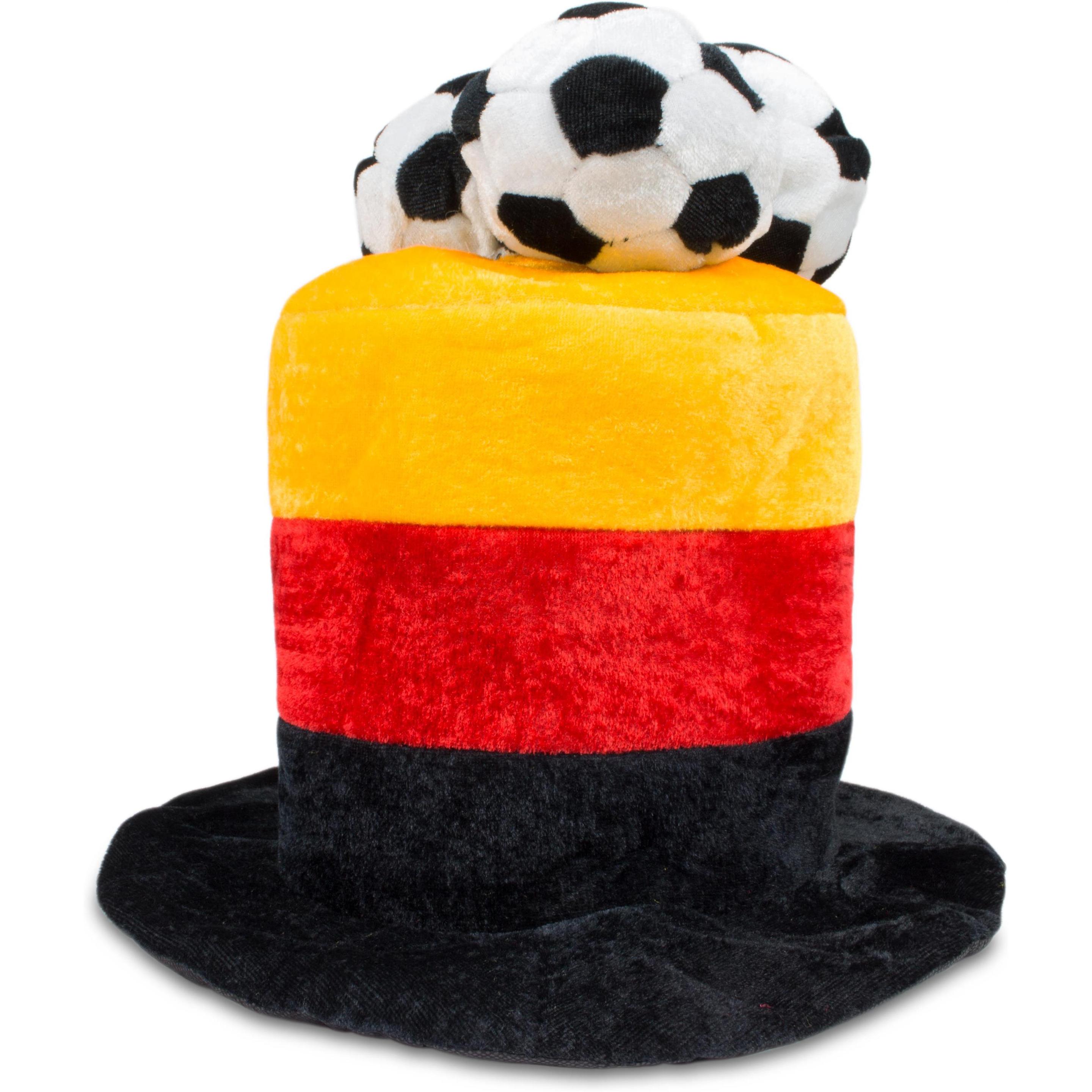 Normani, Unisex, Hut, Fussball Fanhut Footy Frank, Rot, Schwarz, Gelb, (One Size)