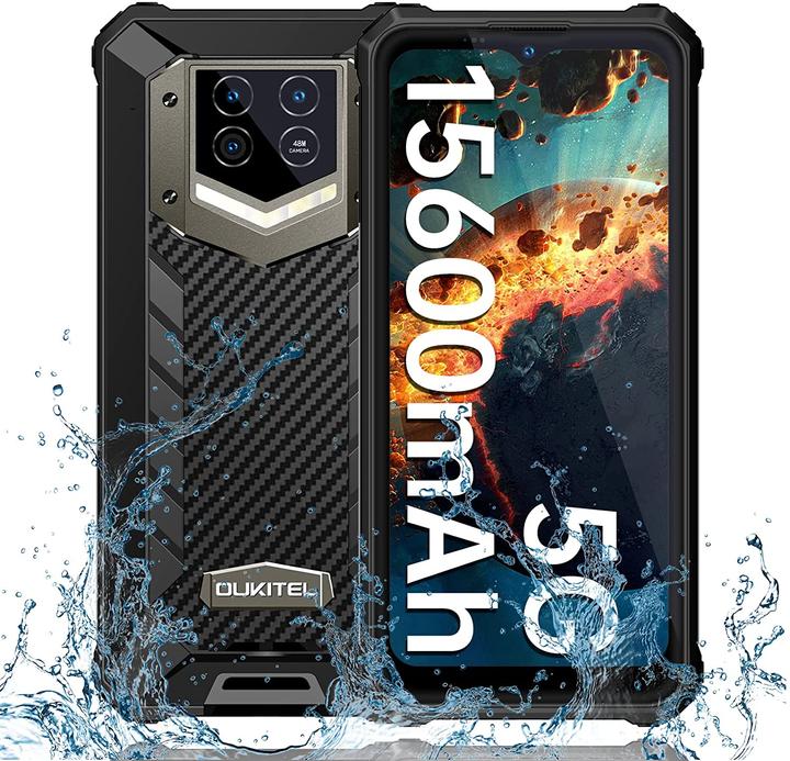 Actual product image Oukitel WP15 (128 GB, Classic Black, 6.50", Hybrid Dual SIM, 5G)