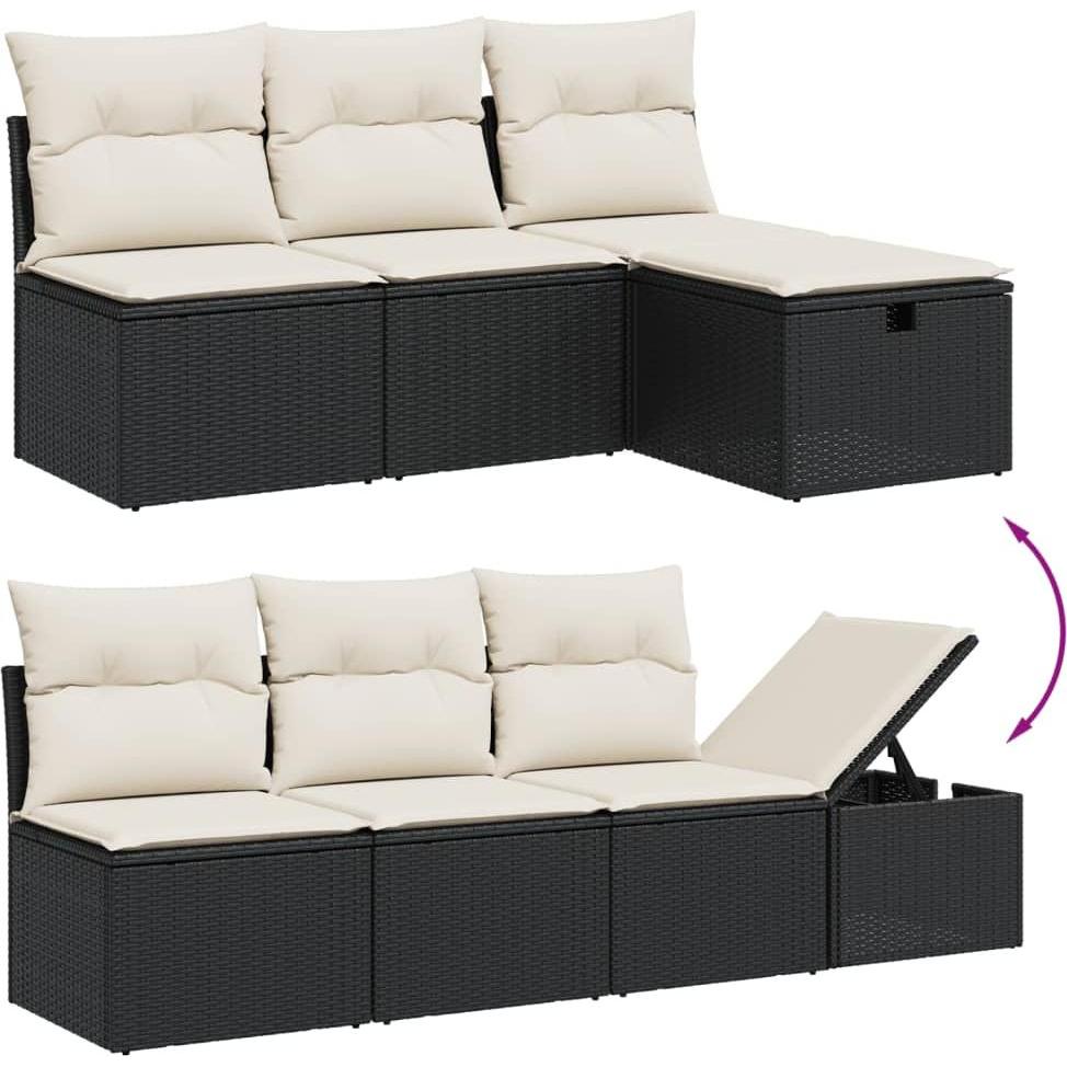 Thumbnail - VidaXL, Gartenlounge, 10-tlg. Garten-Lounge-Set mit Kissen