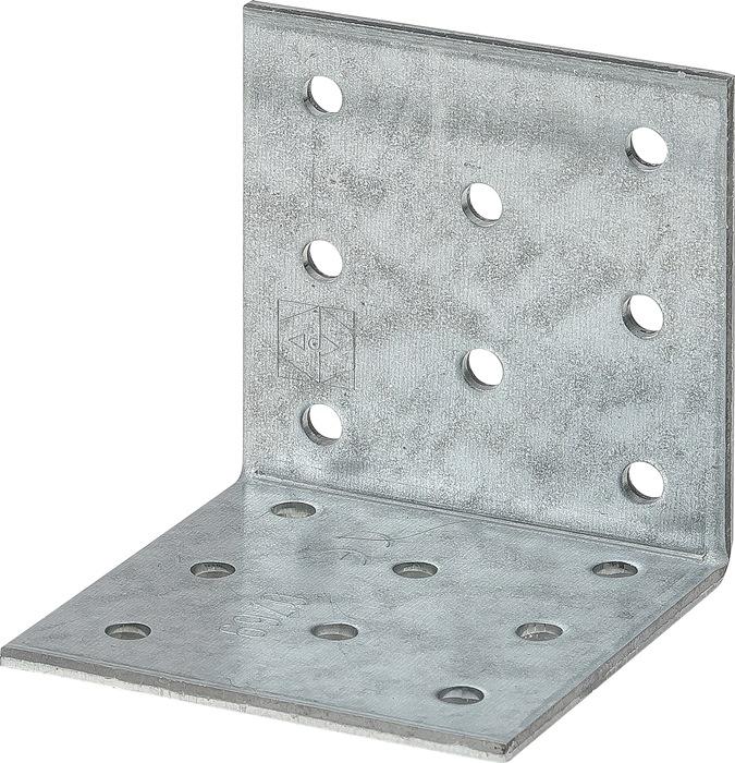 Vormann Piastra forata angolare 80 x 80x80mm p.2,5 mm (Angolo della piastra forata, 50 pz.)