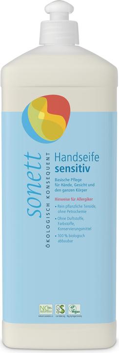 Immagine prodotto Sonett Bottiglia di ricarica sensibile al sapone per le mani (Sapone liquido, 1000 ml)