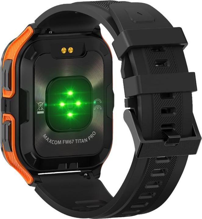 Actual product image Maxcom Smartwatch Fit FW67 Titan pro orange (44 mm)