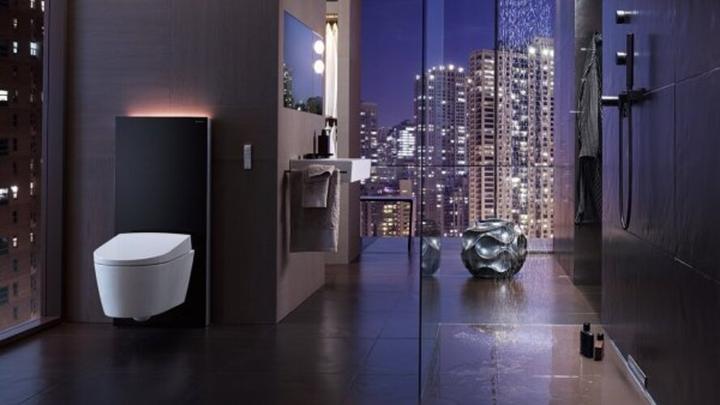 Image du produit Geberit Monolith PLUS module sanitaire pour WC au sol, 101 cm, entrée deau latérale, avec tubulure