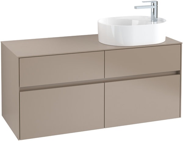 Produktbild Villeroy & Boch Collaro Waschbeckenunterschrank 1200x548x500 mm, 4 Auszüge, für Waschbecken recht (127 x 62 x 57 cm)