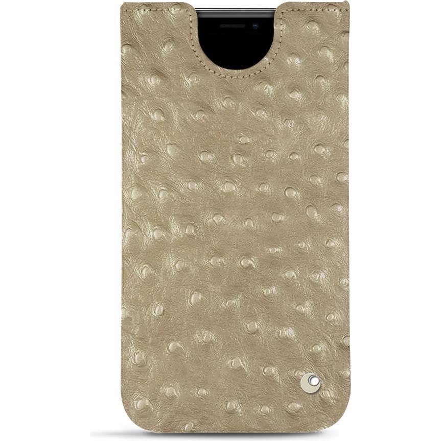 Noreve Lederschutzhülle (Apple iPhone 11), Smartphone Hülle, Beige