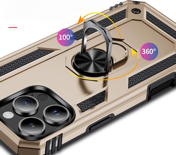 Actual product image Cover-Discount iPhone 16 Pro - Robust back cover with kickstand (Apple iPhone 16 Pro)