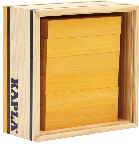 Actual product image Kapla 40 square yellow