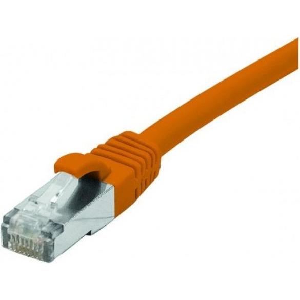 Exertis Connect Patchkabel S/FTP (PiIMF), Cat 6A (EIA/TIA), orange, 0,3 m Patchkabel mit besonders schmalem Knicksch (S/...