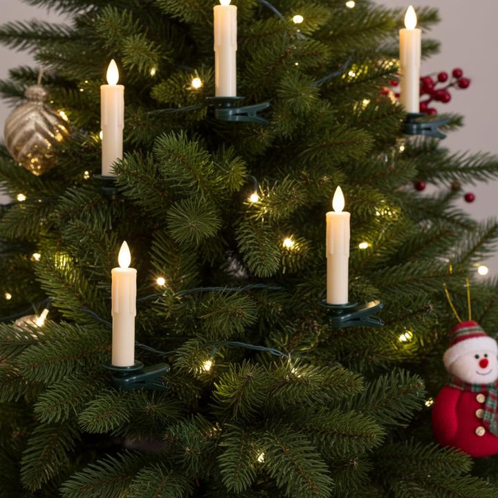 Immagine prodotto ProGarden Candele LED per albero di Natale con telecomando, funzione timer, set da 40 (40 x)